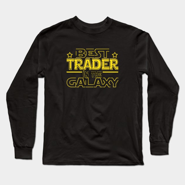 Funny Trader Day Trading Crypto Stock Market Quote Long Sleeve T-Shirt by BonnaVida